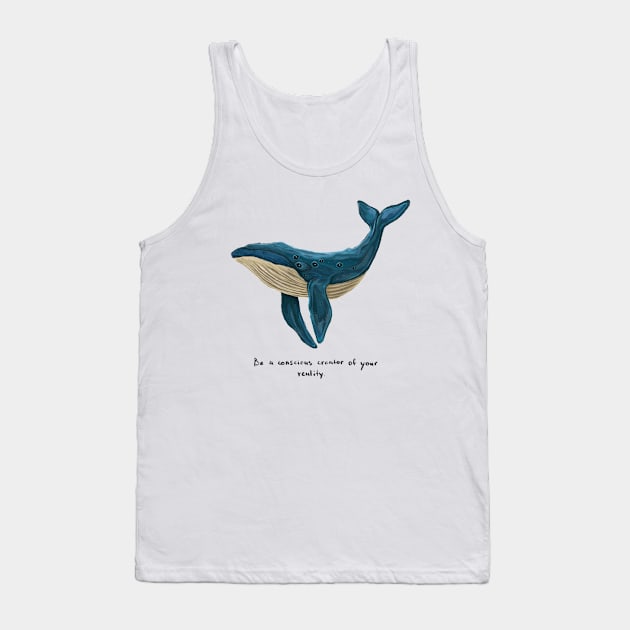 Whale Tank Top by Jane Koluga